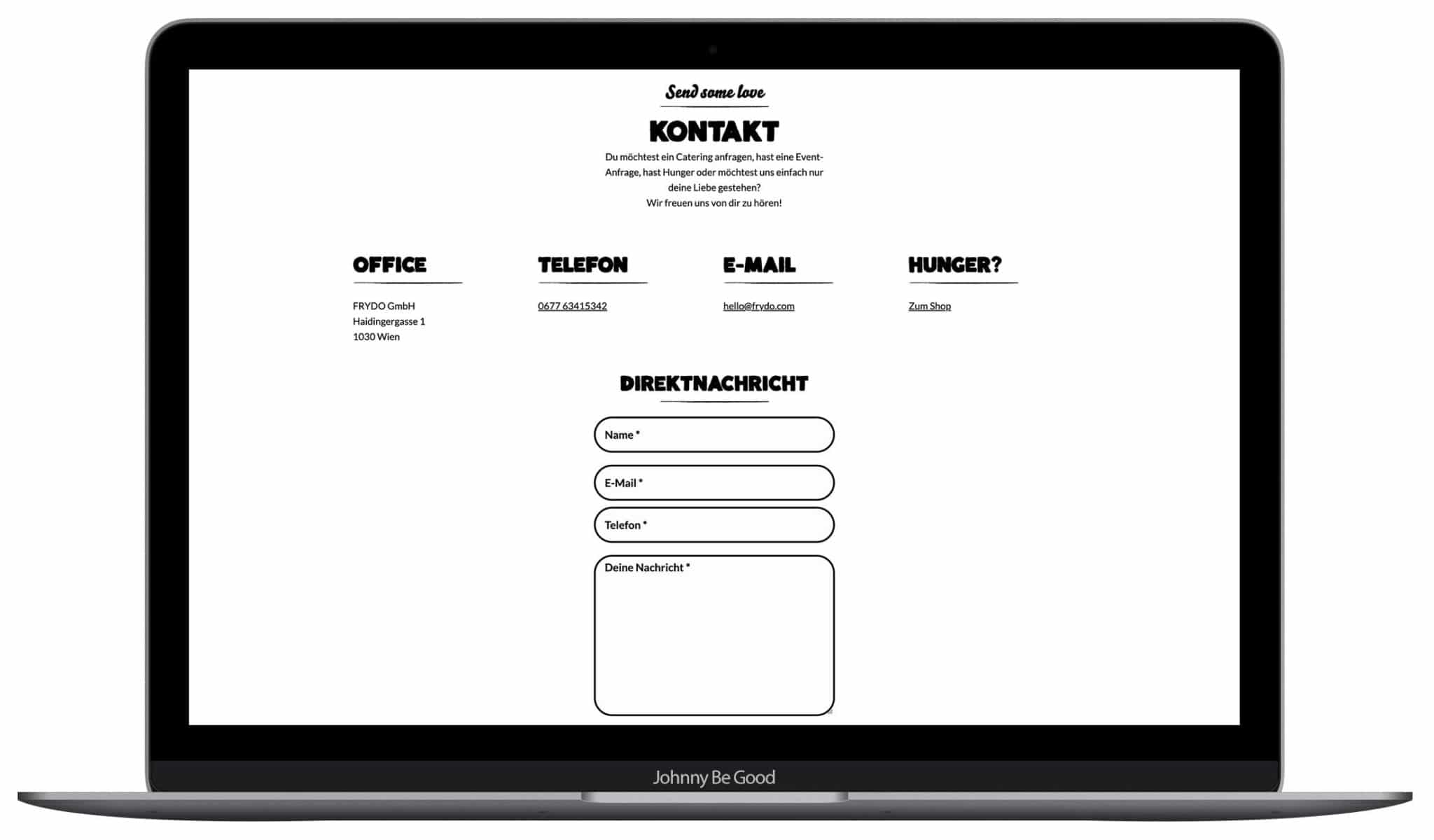 Website Design & Umsetzung by Johnny Be Good Werbeagentur